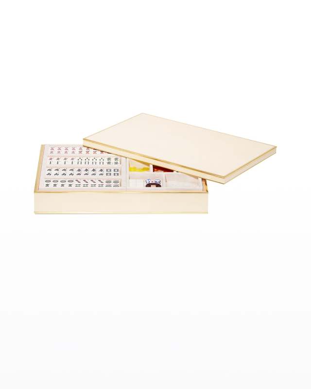 Gio Faux Shagreen Mahjong Set